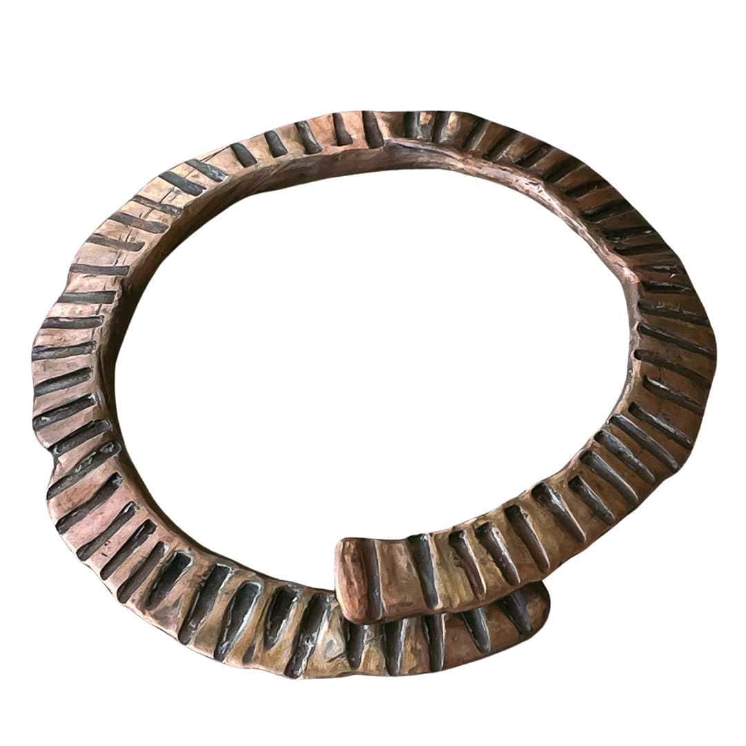 Fossil Spiral Cuff in Bronze HerbertandWilks Jewellery