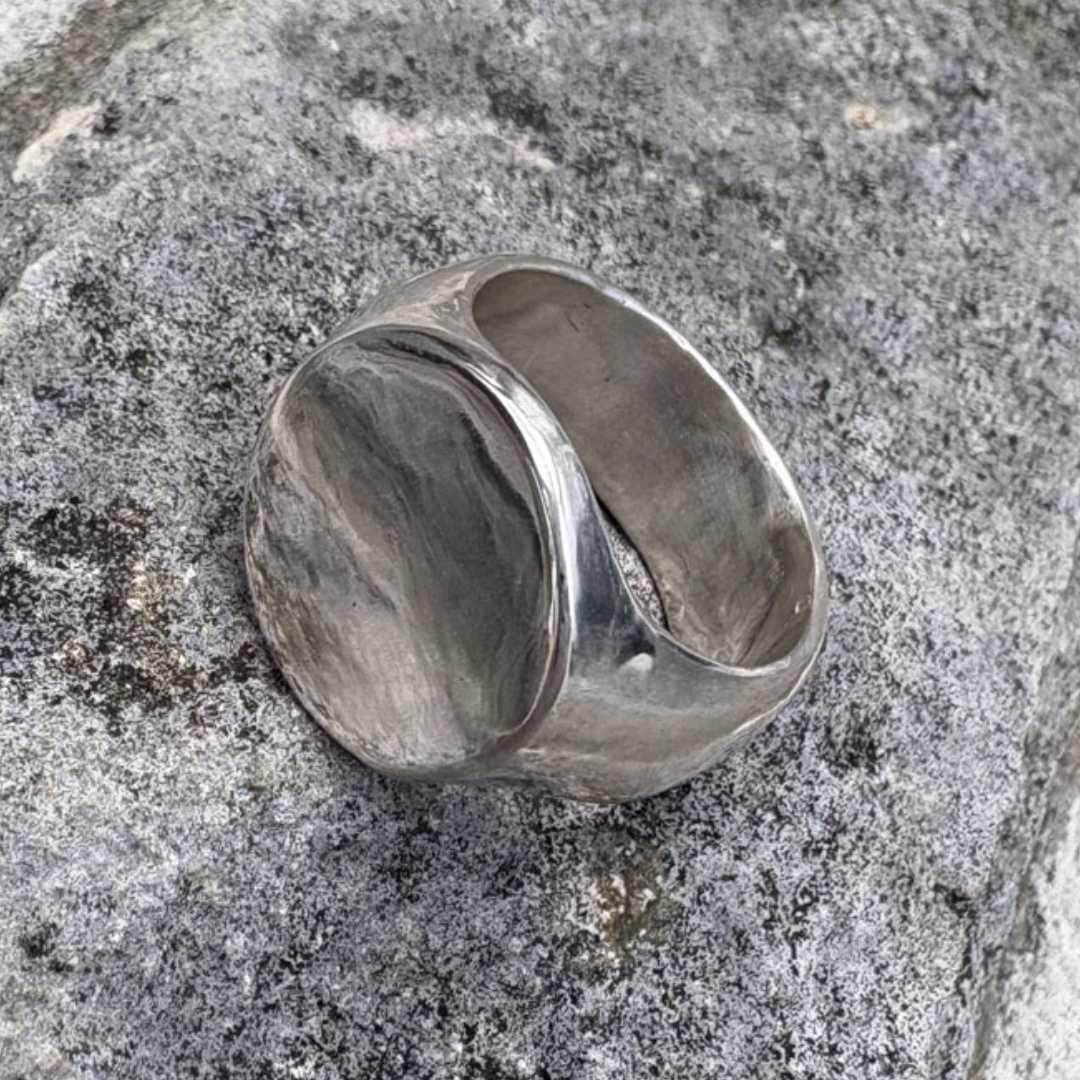 Showing the front face of the View Signet Ring - HerbertandWilks Jewellery