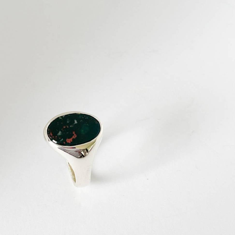 Bloodstone Signet Ring - HerbertandWilks Jewellery