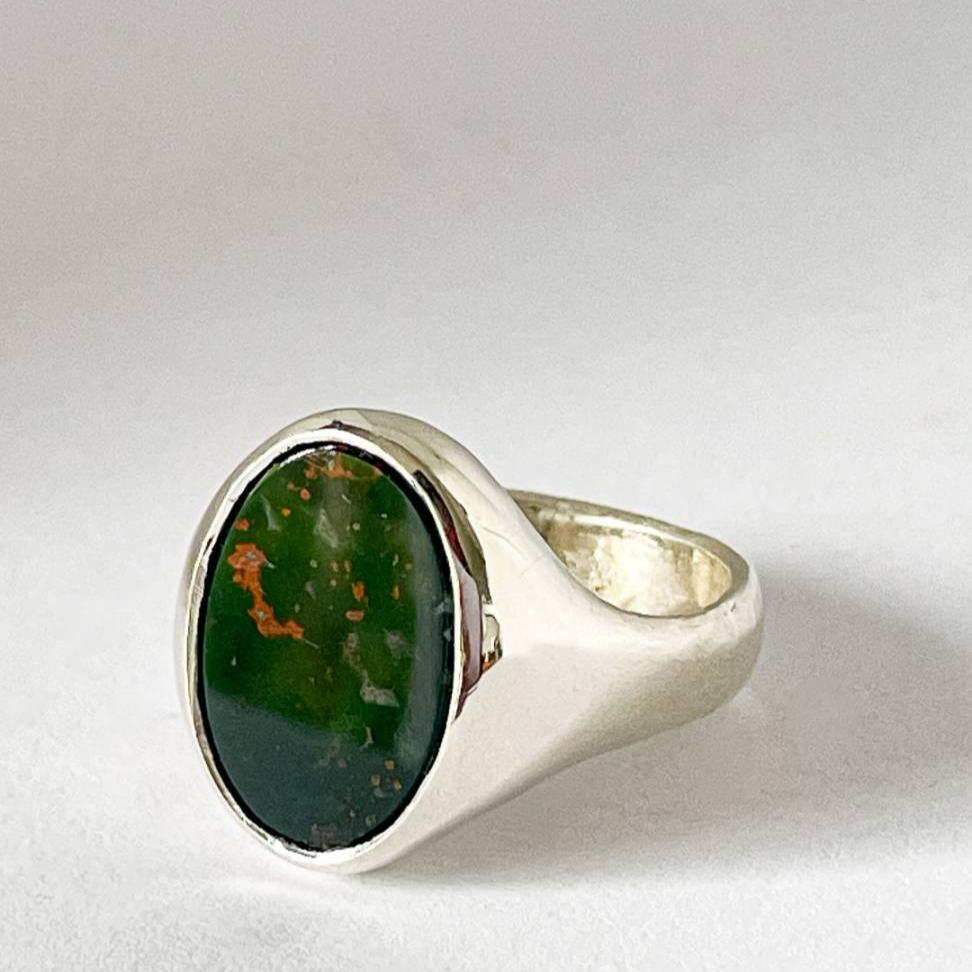 Bloodstone Signet Ring - HerbertandWilks Jewellery