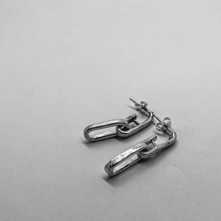 Chain Link Earrings - v3 - HerbertandWilks Jewellery