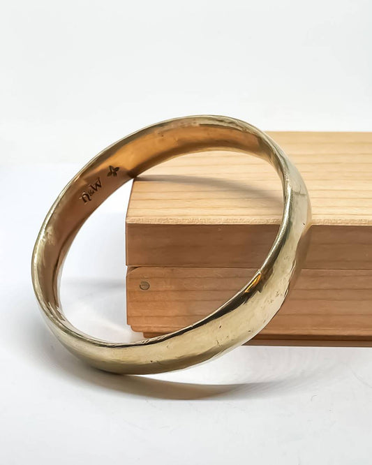 Classic Bangle No. 1 - Wide Solid Bangle in Bronze - HerbertandWilks Jewellery