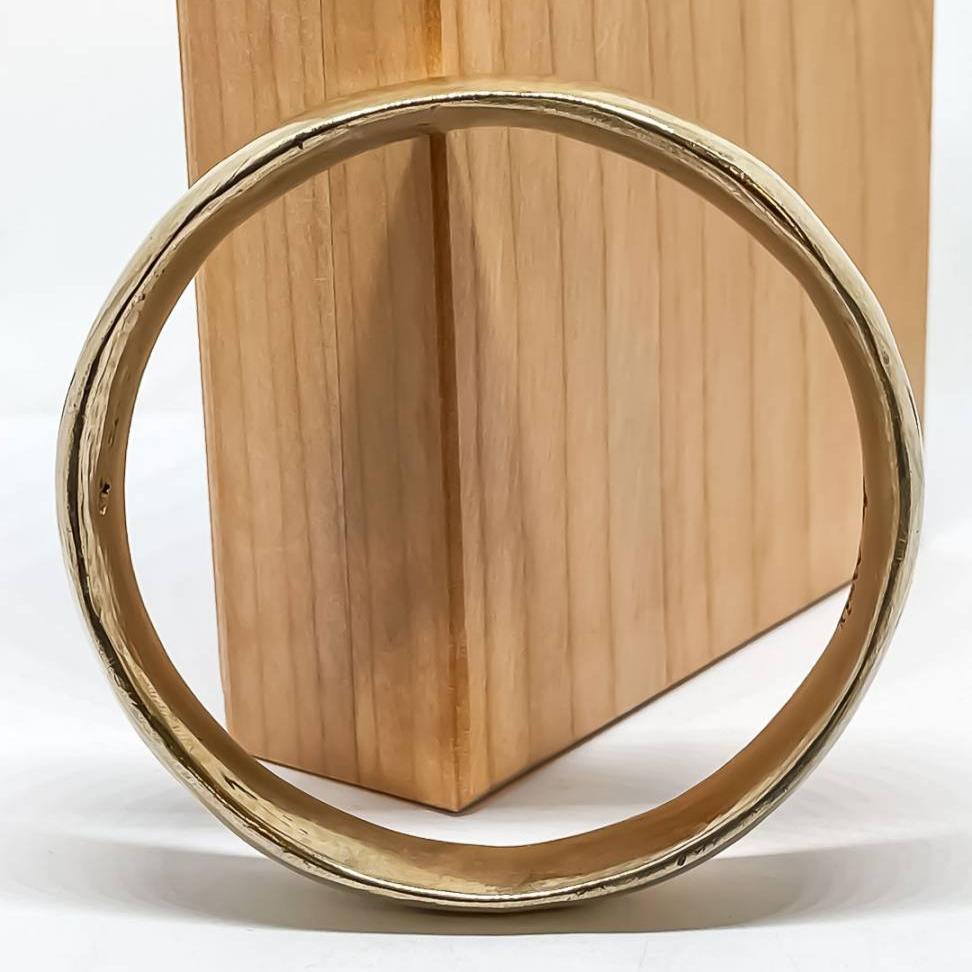 Classic Bangle No. 1 - Wide Solid Bangle in Bronze - HerbertandWilks Jewellery