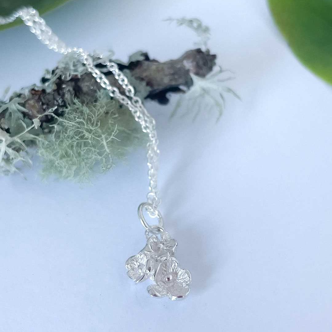 Dainty Flower Bouquet Necklace in Sterling Silver - HerbertandWilks Jewellery