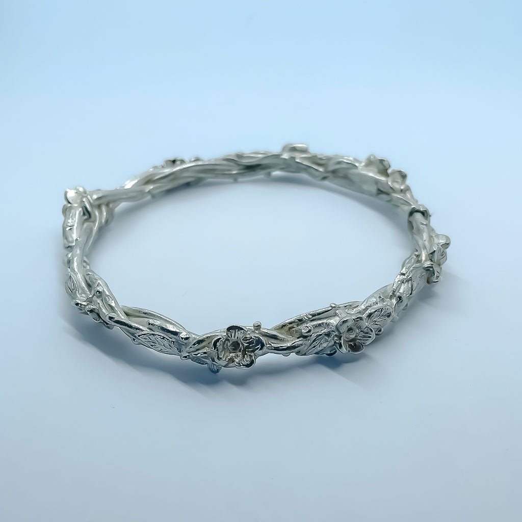 Flower and Leaf Bangle - HerbertandWilks Jewellery