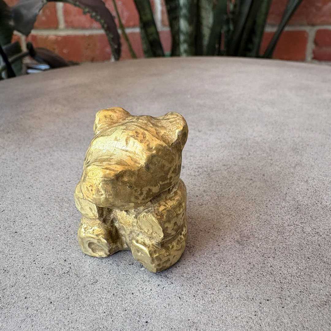 Handmade Cast Bronze Teddy Bear - HerbertandWilks Jewellery