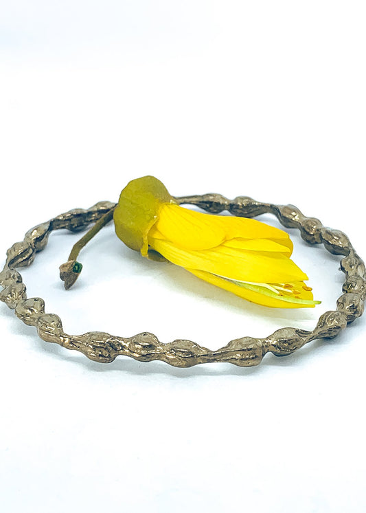 Kowhai Pod Bronze Bangle - HerbertandWilks Jewellery