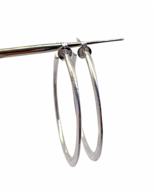 Lunar Hoop Earrings in Sterling Silver - HerbertandWilks Jewellery