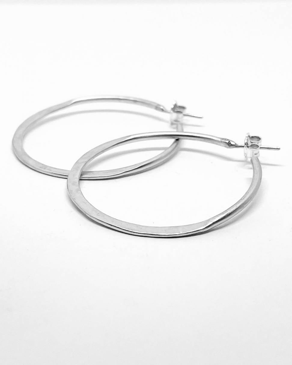 Lunar Hoop Earrings in Sterling Silver - HerbertandWilks Jewellery