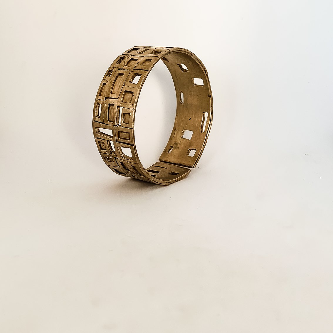 Modernist Cuff Bangle - Bronze - Caramel Colour - HerbertandWilks Jewellery