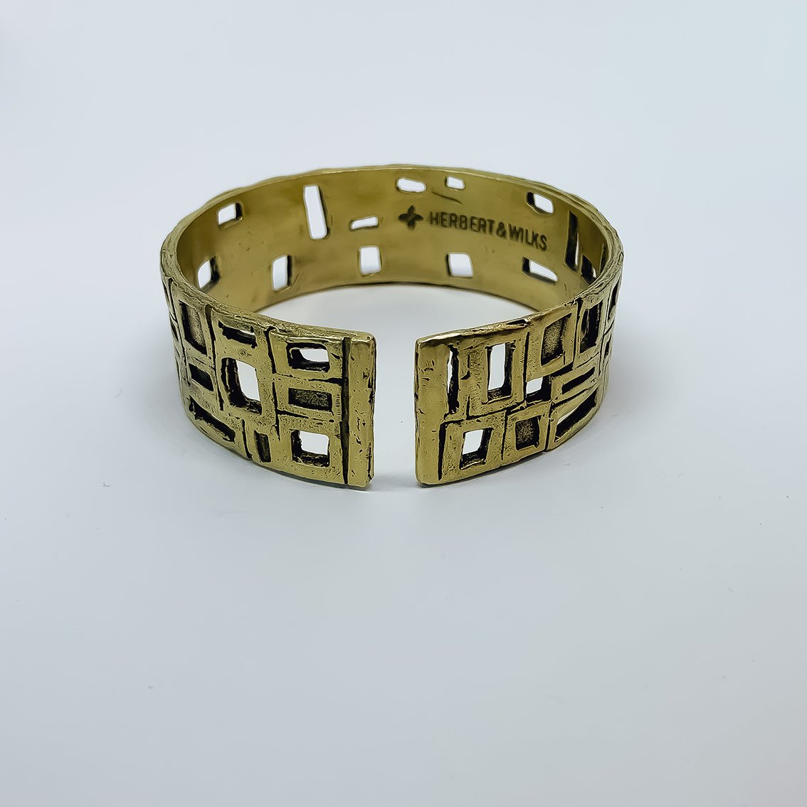 Modernist Cuff Bangle - Golden Bronze - HerbertandWilks Jewellery