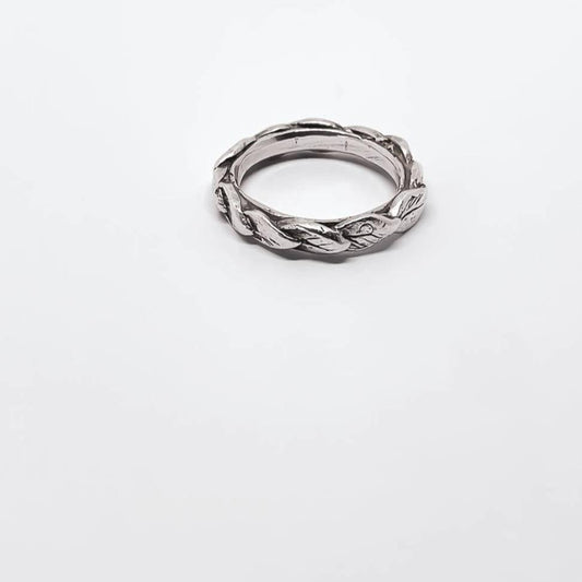 Organic Leaf - Stacking Ring | Sterling Silver - HerbertandWilks Jewellery