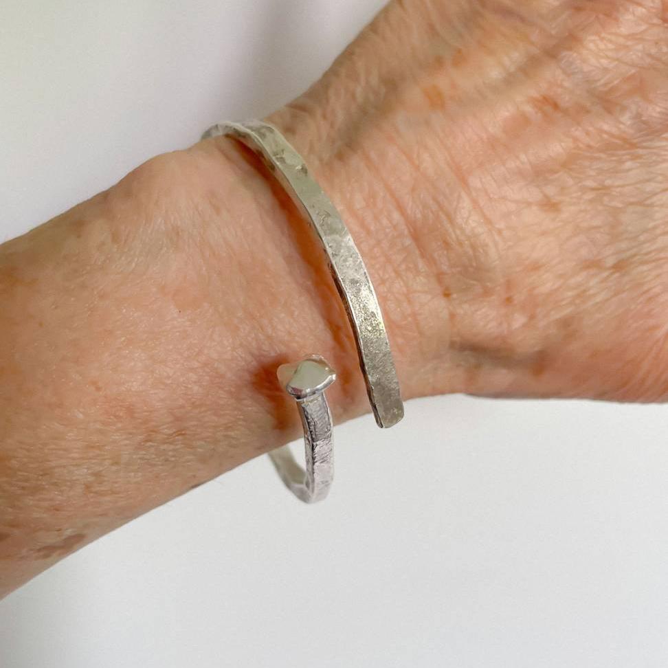 Sheet Cut Nail Cuff - Unisex - Sterling Silver - HerbertandWilks Jewellery