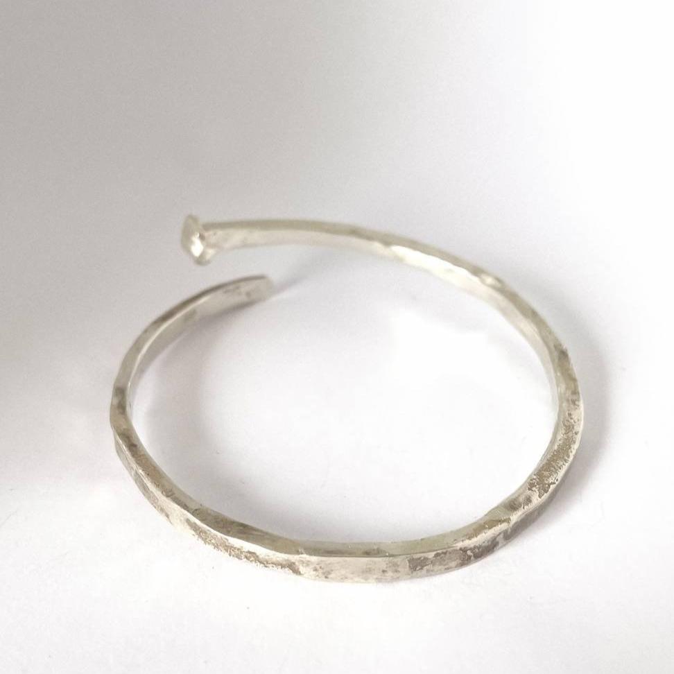 Sheet Cut Nail Cuff - Unisex - Sterling Silver - HerbertandWilks Jewellery