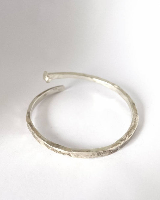 Sheet Cut Nail Cuff - Unisex - Sterling Silver - HerbertandWilks Jewellery