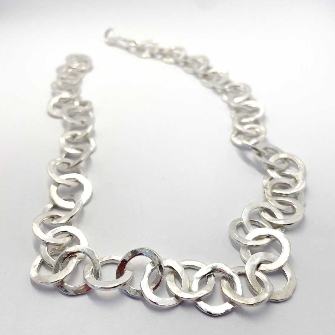 Sterling Silver Ripple Chain Necklace - HerbertandWilks Jewellery