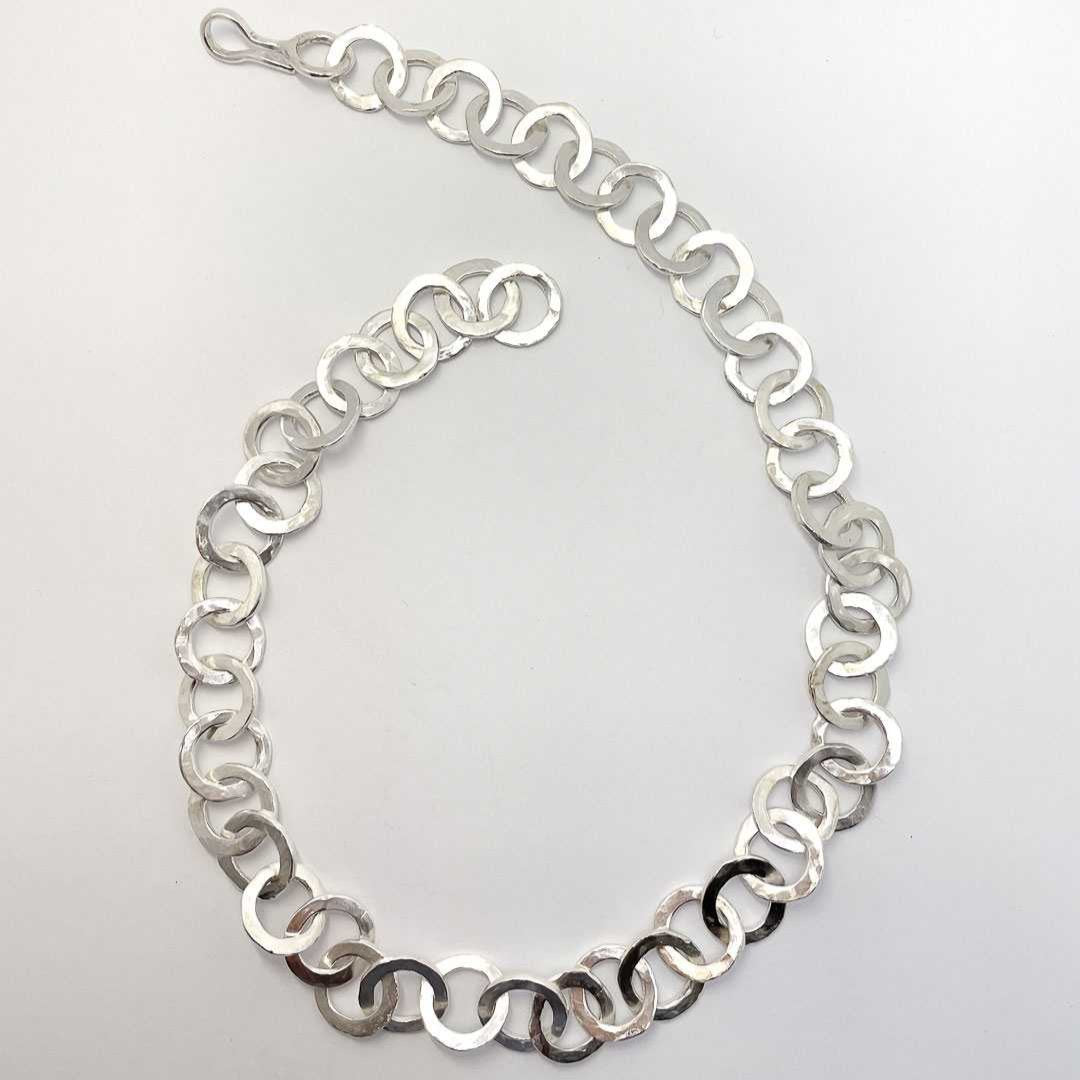 Sterling Silver Ripple Chain Necklace - HerbertandWilks Jewellery