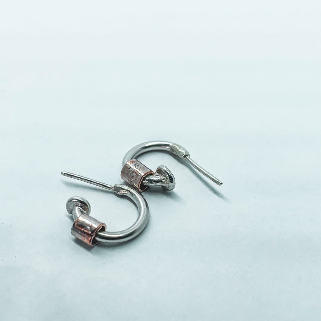 Wrapped Ring Small Hoop Earrings | Studs - HerbertandWilks Jewellery