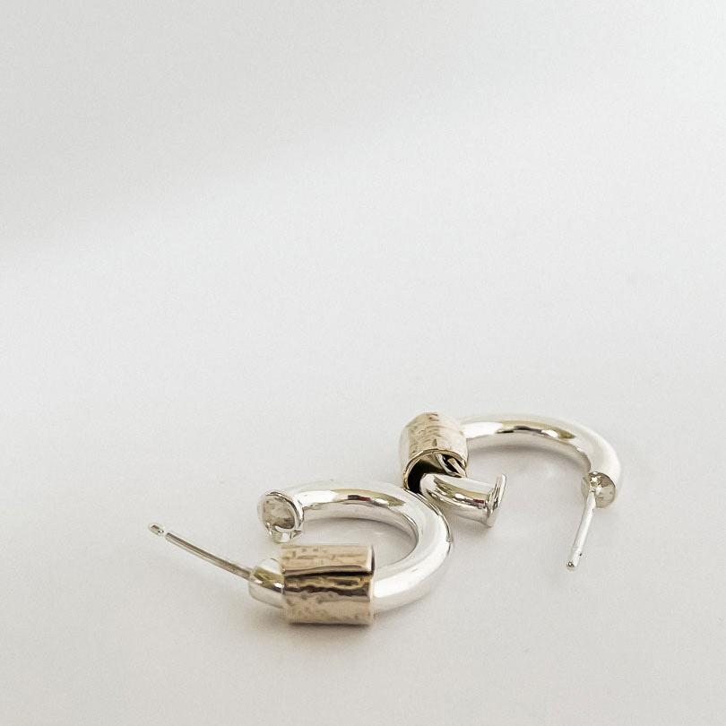 Wrapped Ring Small Hoop Earrings | Studs - HerbertandWilks Jewellery