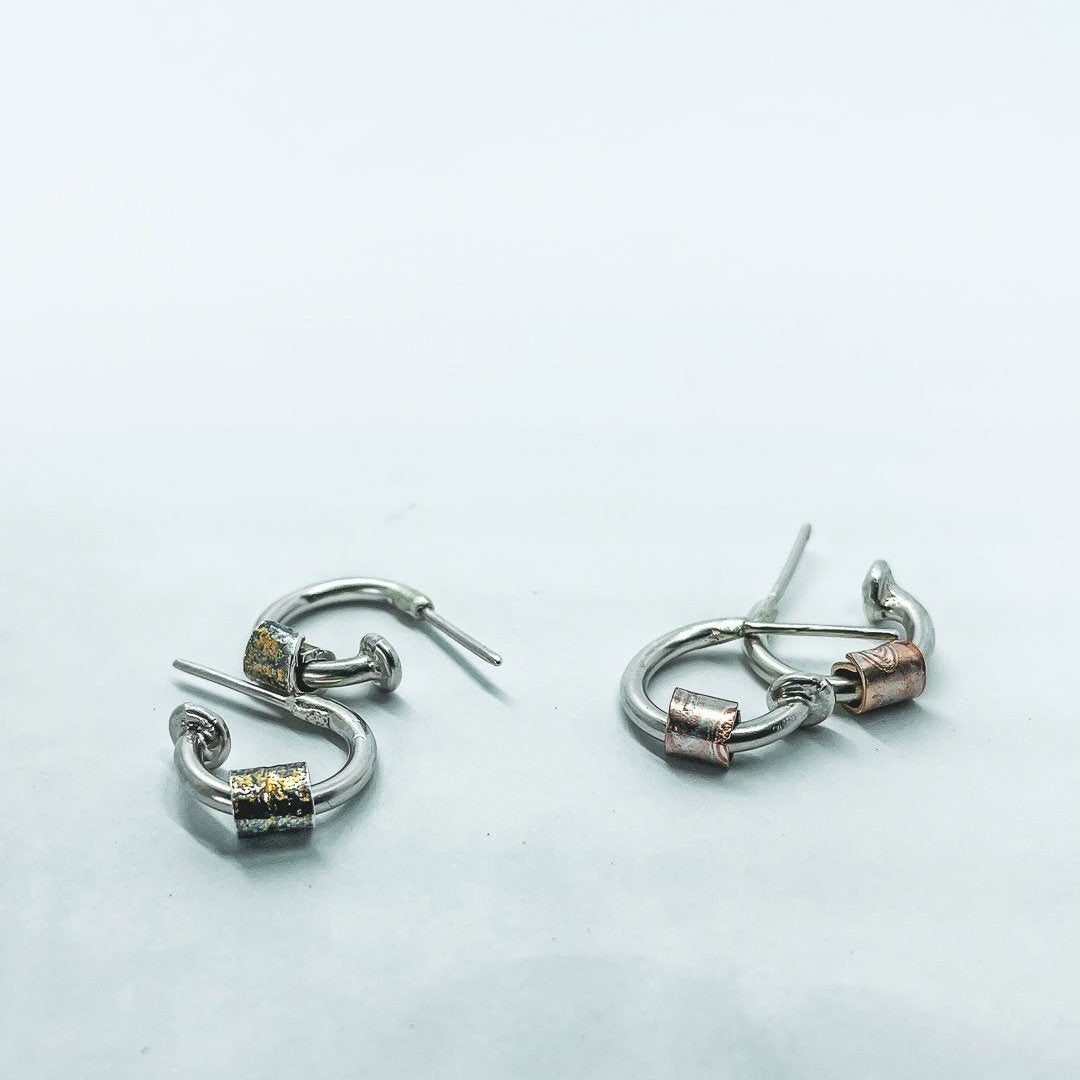 Wrapped Ring Small Hoop Earrings | Studs - HerbertandWilks Jewellery