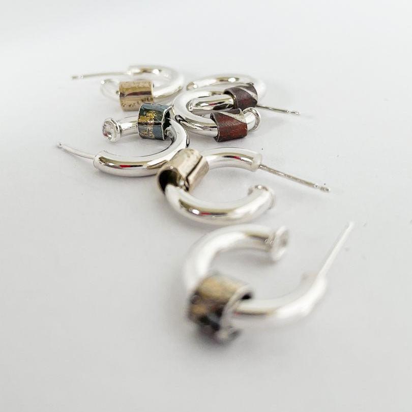 Wrapped Ring Small Hoop Earrings | Studs - HerbertandWilks Jewellery